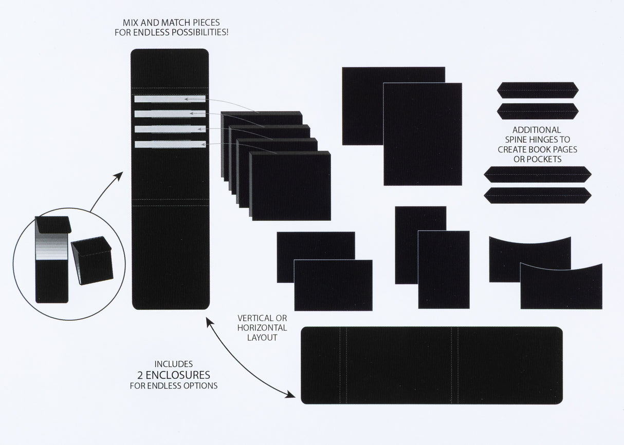 49 And Market Create-An-Album Foundation Inserts Assort 1 Black