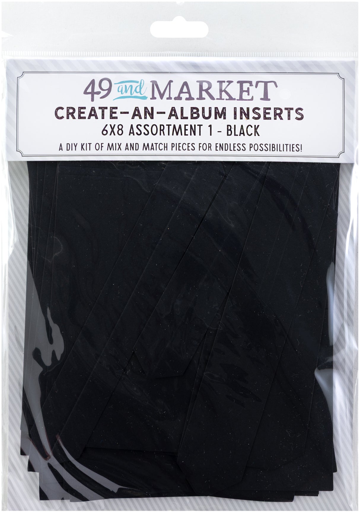 49 And Market Create-An-Album Foundation Inserts Assort 1 Black