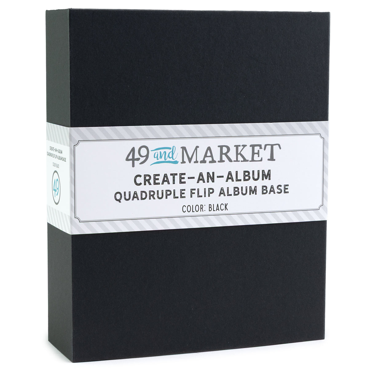 49 And Market Create-An-Album Quadruple Flip Album Base Black