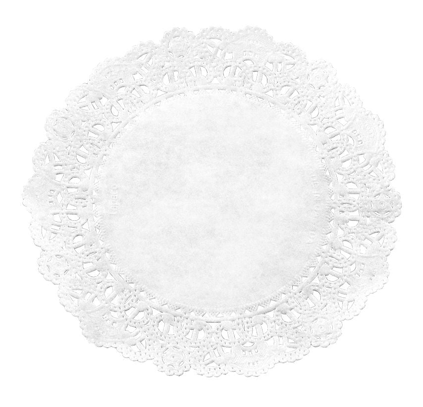 Hygloss Paper Lace Doilies Round 6" 36/Pkg WHITE