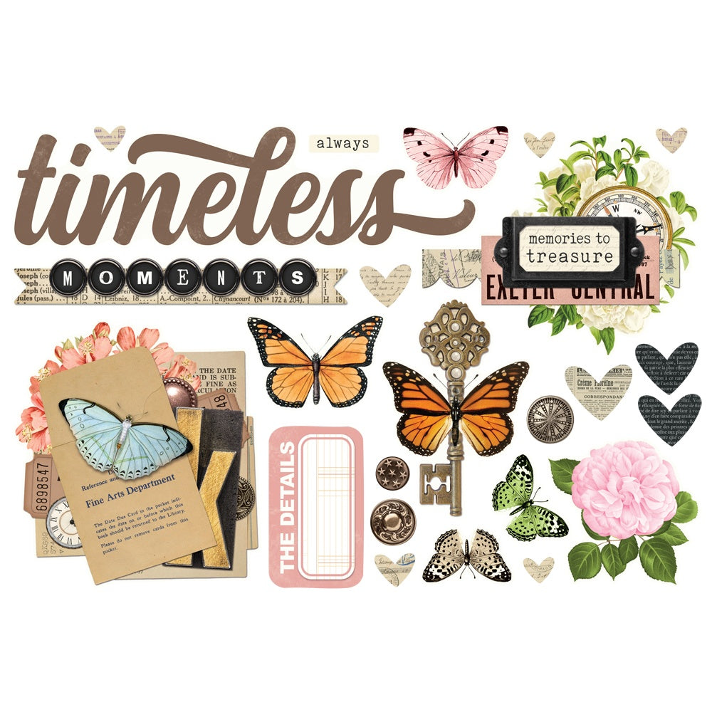 Simple Stories Simple Page Pieces Die Cuts 24/Pkg Simple Vintage Junk Drawer