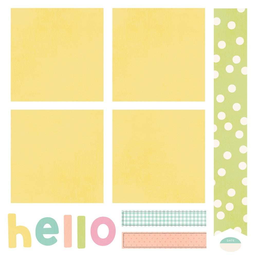 Simple Stories Simple Pages Page Kit Classic Pooh Baby 12x12