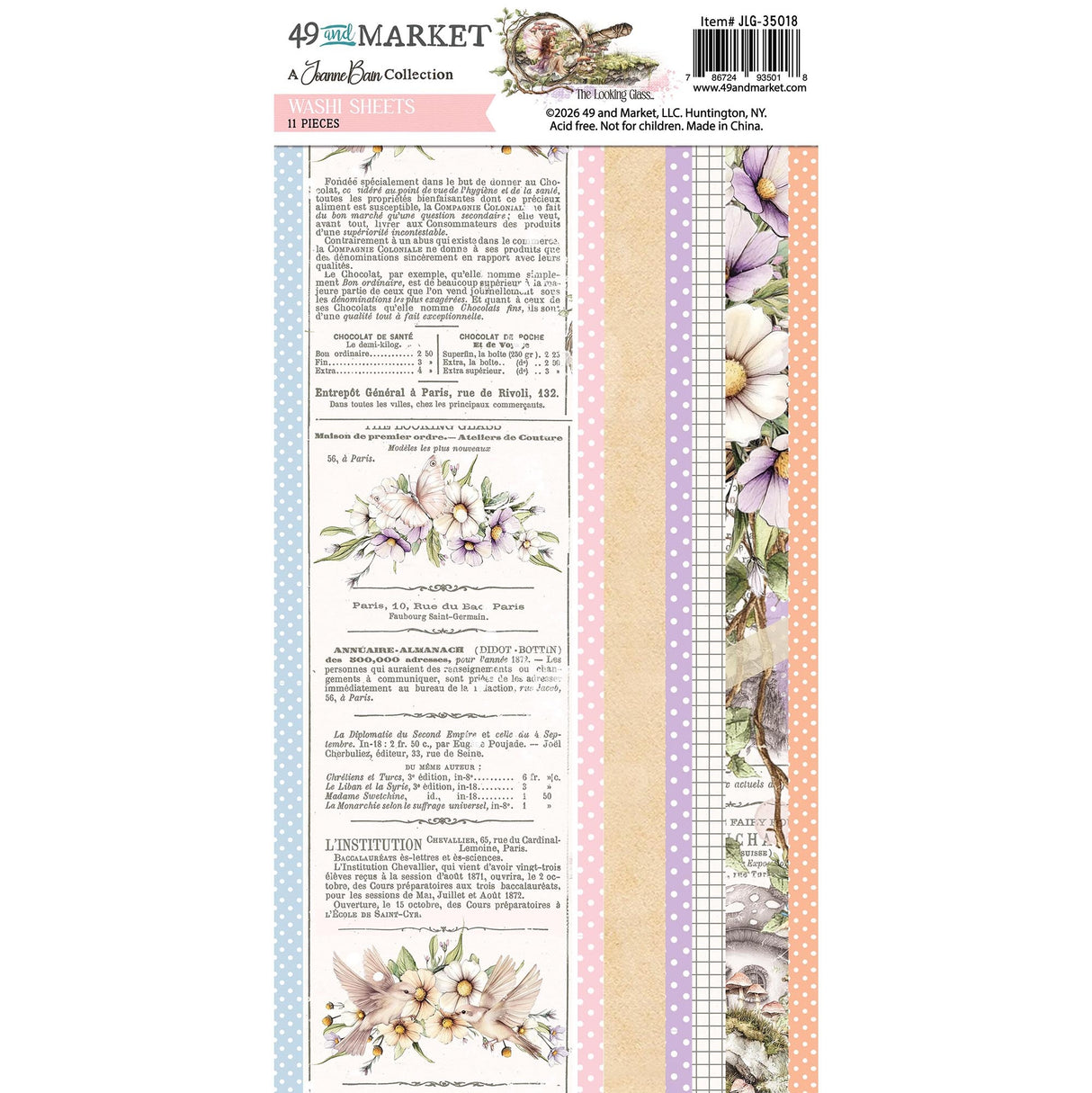 49 And Market Washi Tape Sheets The looking Glass