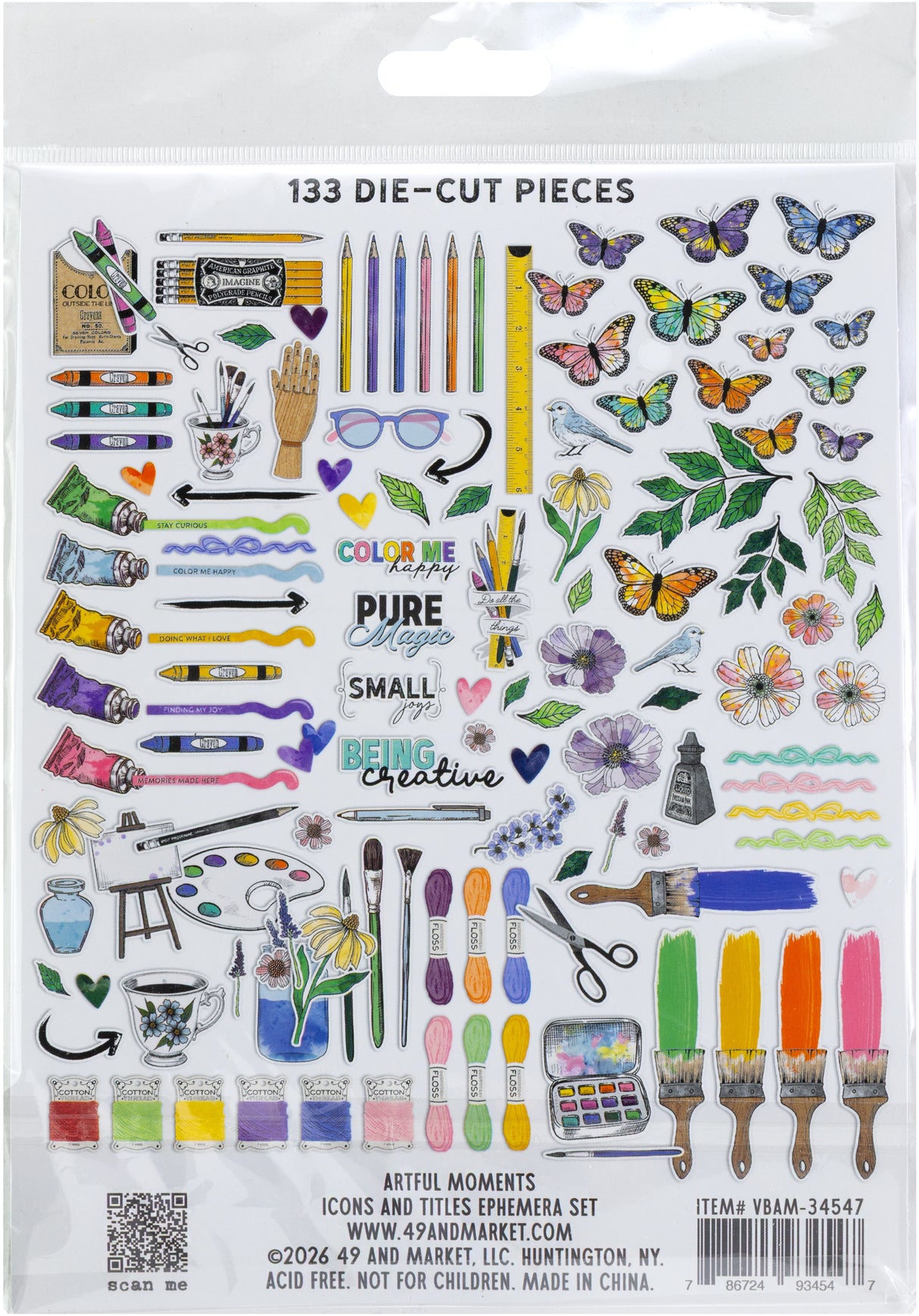 49 And Market Ephemera Bits Icons And Titles, Artful Moments