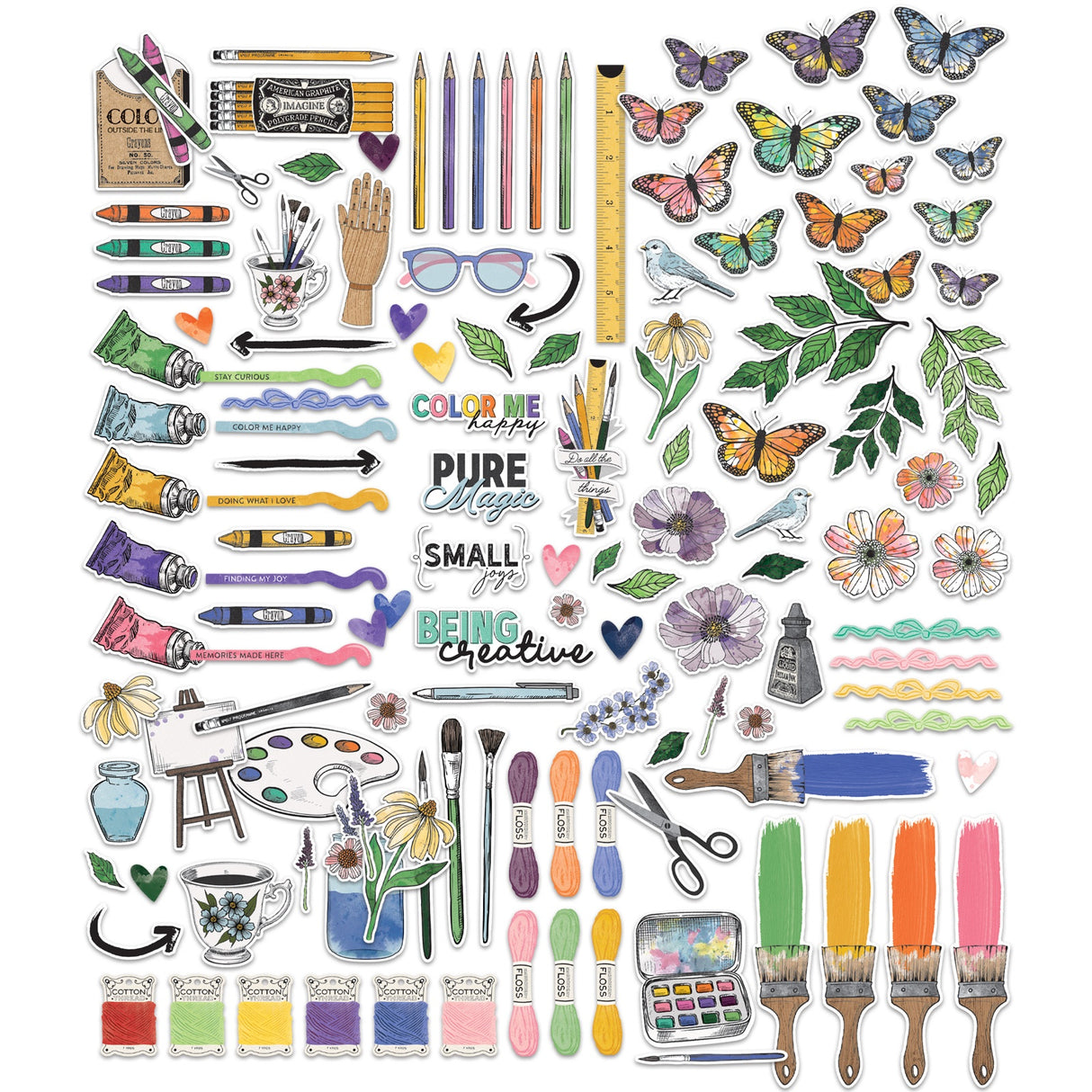 49 And Market Ephemera Bits Icons And Titles, Artful Moments
