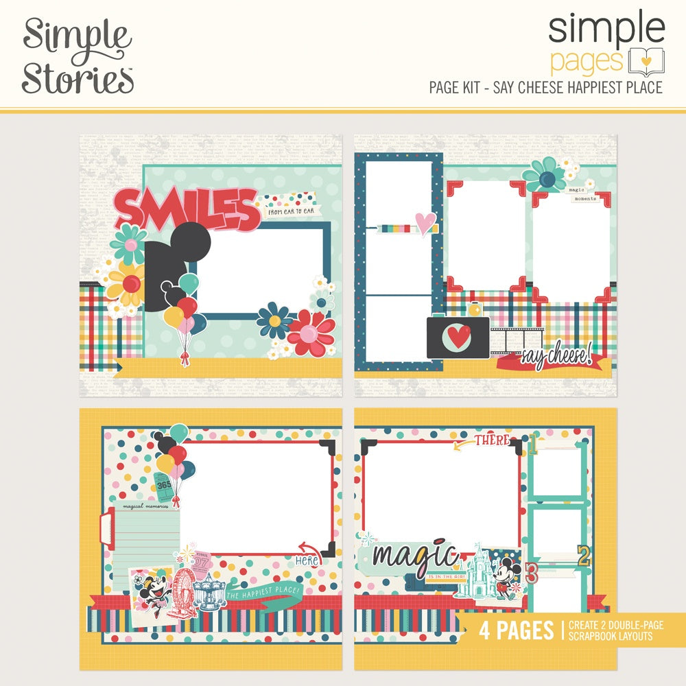 Simple Stories Say Cheese Happiest Place Simple Pages Kit (26238)