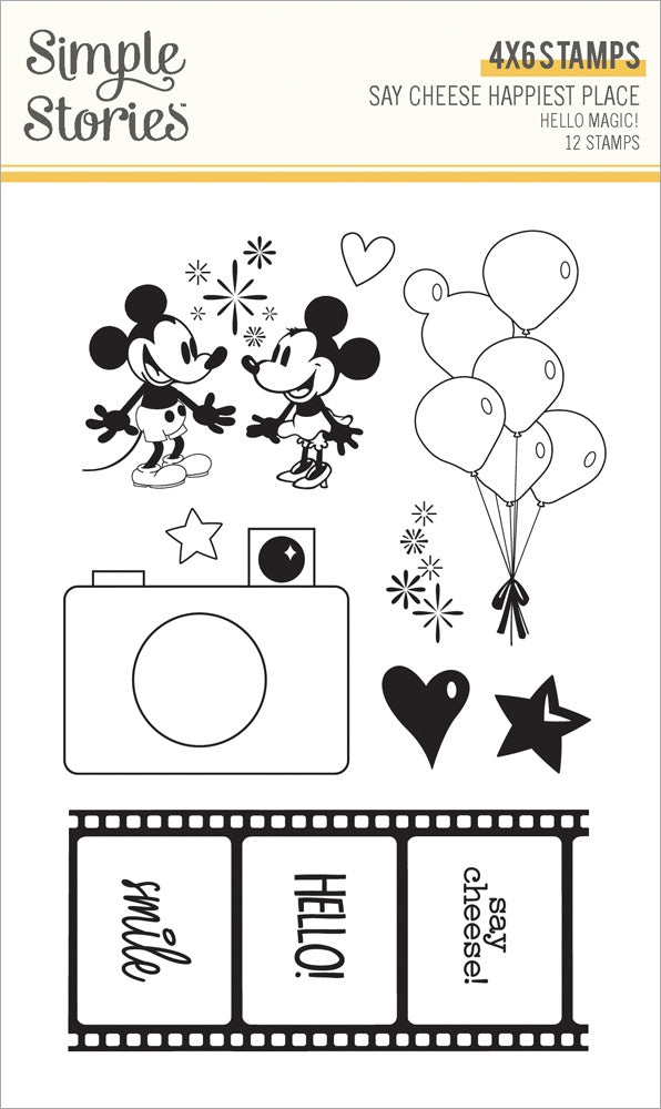 Simple Stories Say Cheese Happiest Place Stamps Hello Magic! (26225)