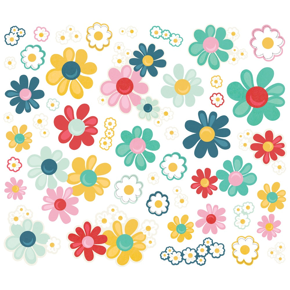 Simple Stories Say Cheese Happiest Place Floral Bits & Pieces (26229)