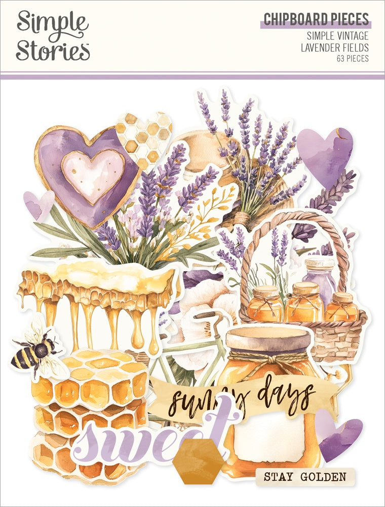 Simple Stories Simple Vintage Lavender Fields 12x12 Inch Chipboard (26425)