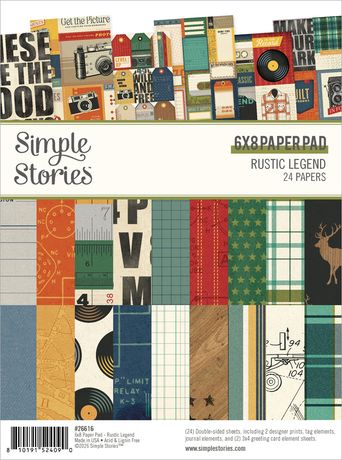 Simple Stories Rustic Legend 6x8 Inch Paper Pad (26616)