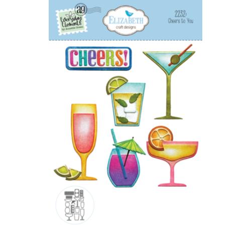 Elizabeth Craft Designs Sunny Days Die Cheers to You (2232)