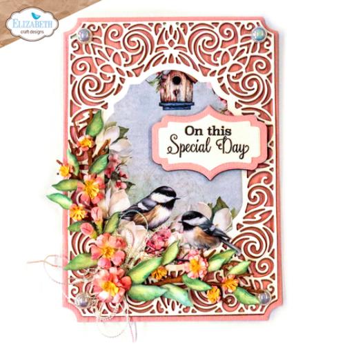 Elizabeth Craft Designs Spring Blossom Die Ornamental Frame (2249)