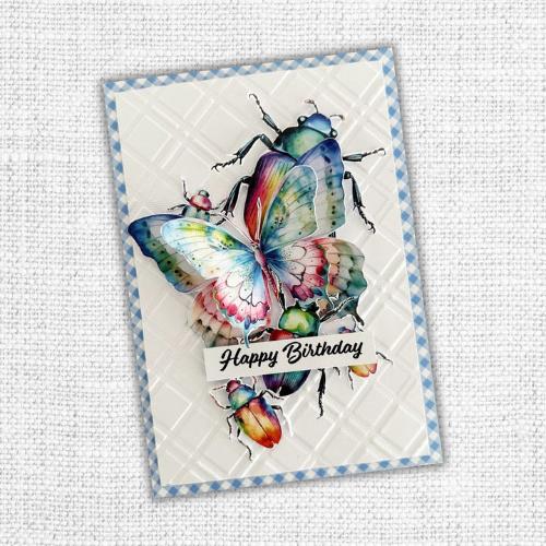 Paper Rose Studio Ben's Plaid 3D Embossing Folder 32157