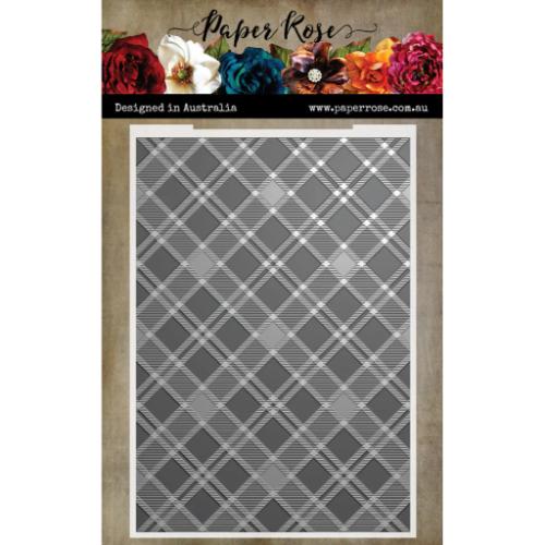 Paper Rose Studio Ben's Plaid 3D Embossing Folder 32157