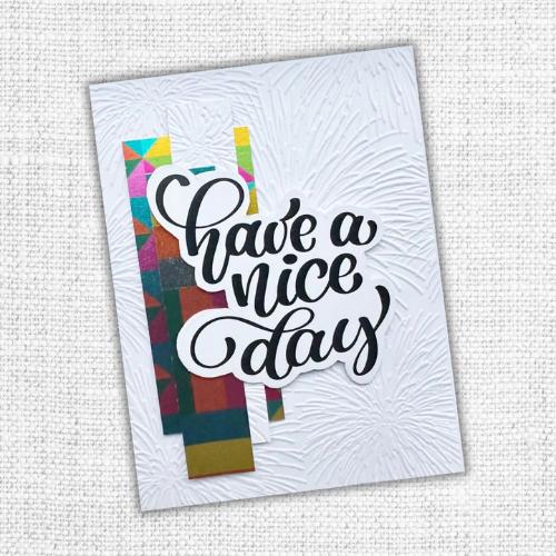 Paper Rose Studio Fireworks 3D Embossing Folder 32286