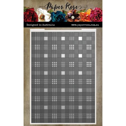 Paper Rose Studio Winter Plaid 3D Embossing Folder 32289