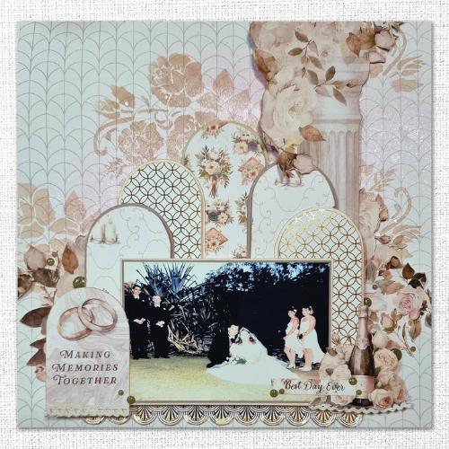 Paper Rose Studio Wedding Joy Gold Foil 6x6 Paper Collection 34530