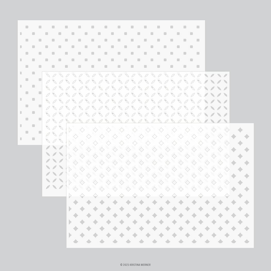 Concord & 9th KW Florence Stencil Pack (3 qty; 6 x 9)