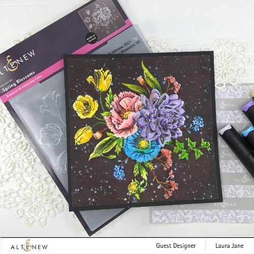 Altenew Spring Blossoms 3D Embossing Folder