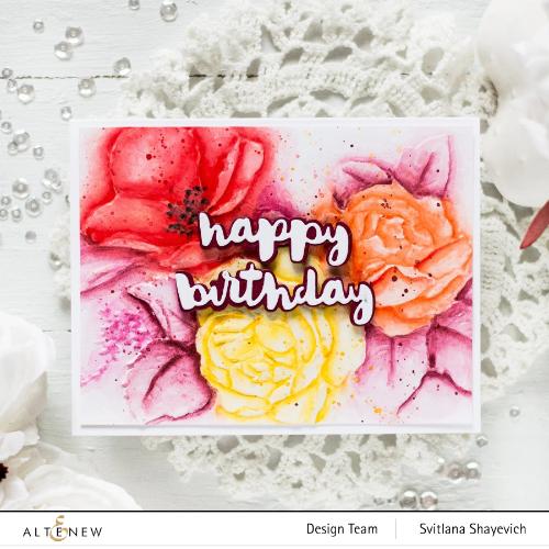 Altenew Rose Bouquet 3D Embossing Folder