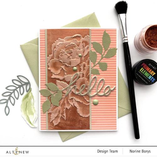 Altenew Frilly Peonies 3D Embossing Folder