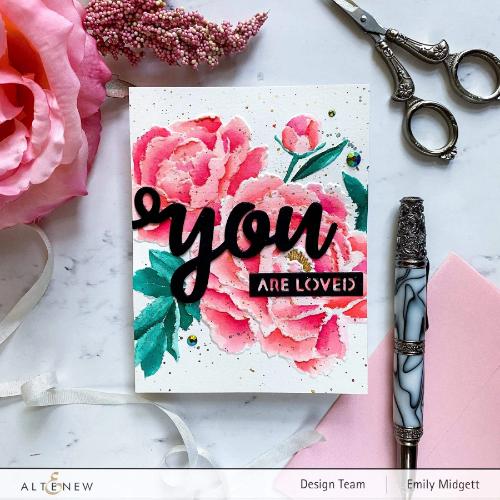 Altenew Frilly Peonies 3D Embossing Folder