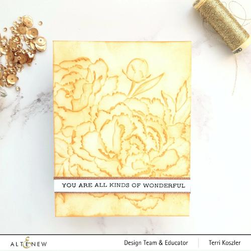 Altenew Frilly Peonies 3D Embossing Folder