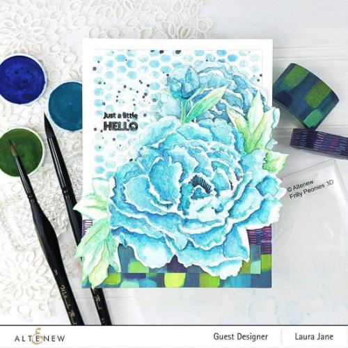 Altenew Frilly Peonies 3D Embossing Folder