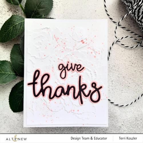 Altenew Frilly Peonies 3D Embossing Folder