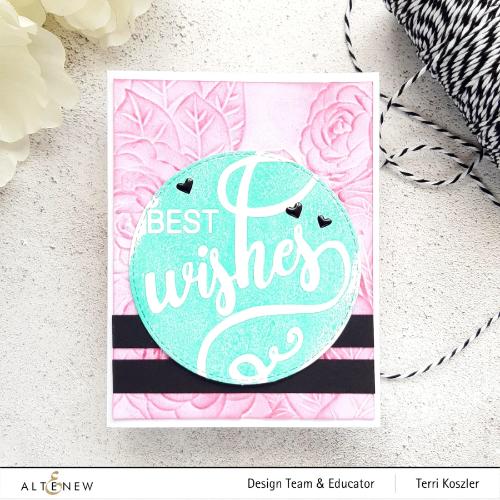 Altenew Pink Perfection Camellia 3D Embossing Folder