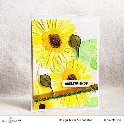 Altenew Sunflower Bundle 3D Embossing Folder