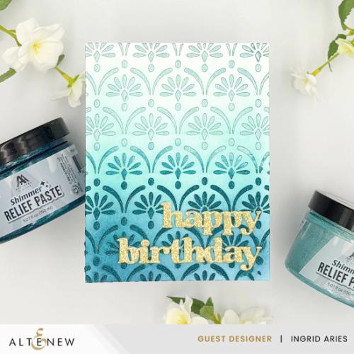 Altenew Shimmer Relief Paste - Sea Beryl