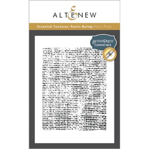 Altenew Essential Textures: Rustic Burlap Press Plate Set