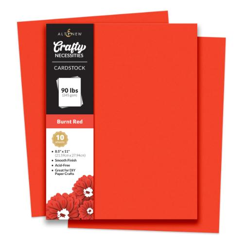 Altenew Burnt Red Cardstock (10 sheets/set)