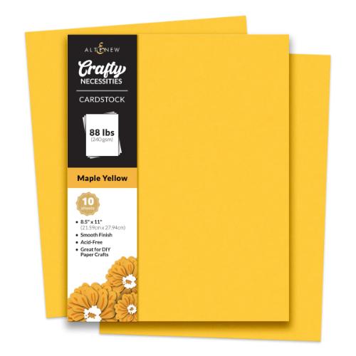 Altenew Maple Yellow Cardstock (10 sheets/set)