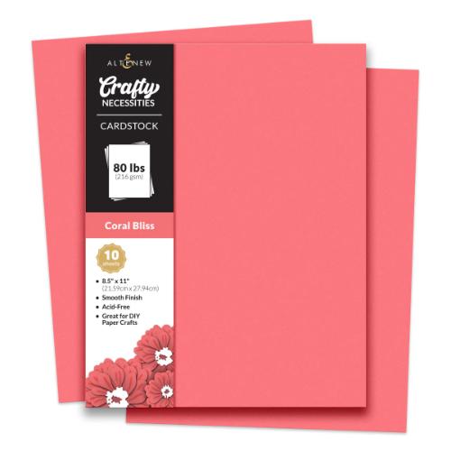 Altenew Coral Bliss Cardstock (10 sheets/set)