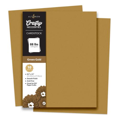 Altenew Green Gold Cardstock (10 sheets/set)