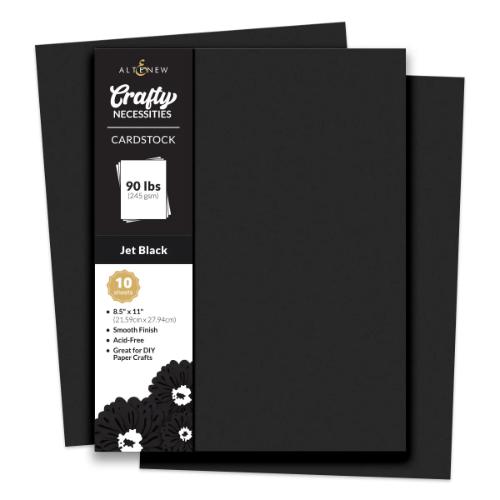 Altenew Jet Black Cardstock (10 sheets/set)