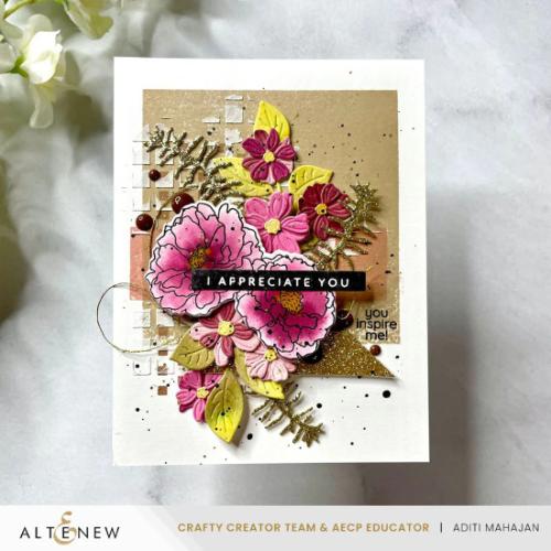 Altenew One-Go: Solid Sentiment Strips - Die Set