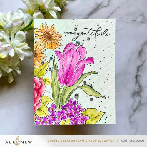 Altenew Stamp & Paint: One Happy Bouquet Stamp Set