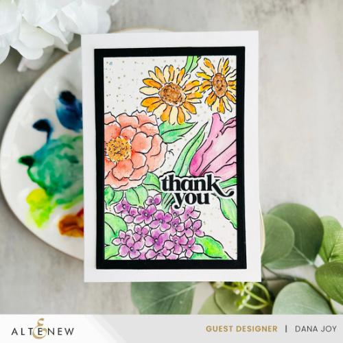 Altenew Stamp & Paint: One Happy Bouquet Stamp Set
