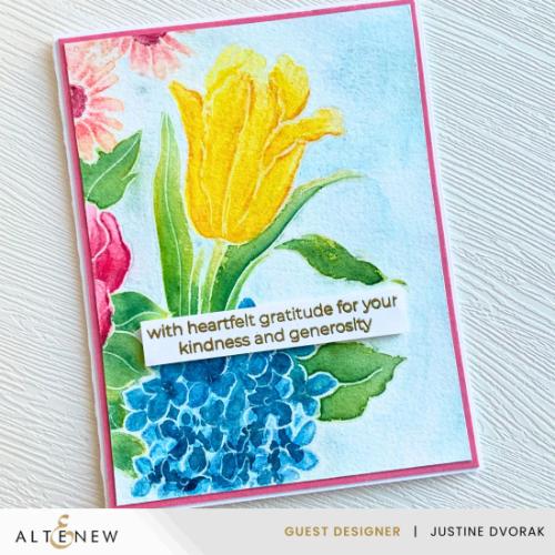 Altenew Stamp & Paint: One Happy Bouquet Stamp Set