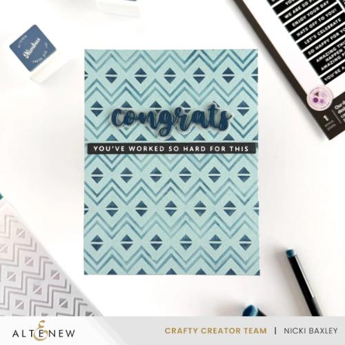 Altenew Heritage Chevron Weaves Stencil