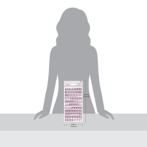 American Crafts Life of the Party Thickers Alpha Pink Glitter (241pcs) (34025847)