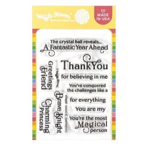 Waffle Flower Craft Magical Sentiments Stamp Set