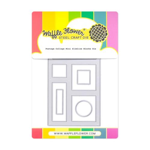 Waffle Flower Crafts Postage Collage Slimline Blocks Die