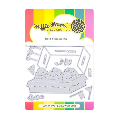 Waffle Flower Crafts Boxed Cupcakes Die