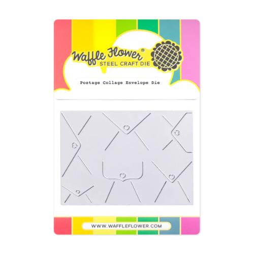 Waffle Flower Crafts Postage Collage Envelope Die