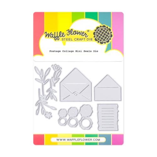 Waffle Flower Crafts Postage Collage Mini Seals Die