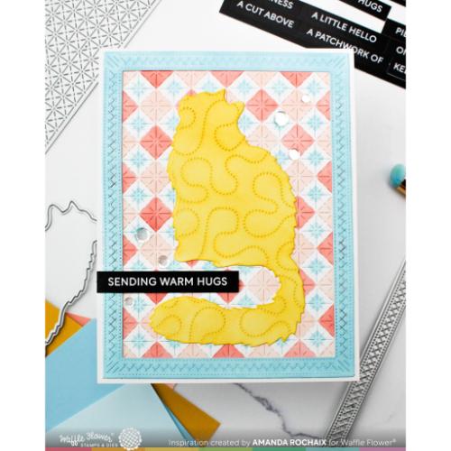 Waffle Flower Crafts Quilted Frames Die